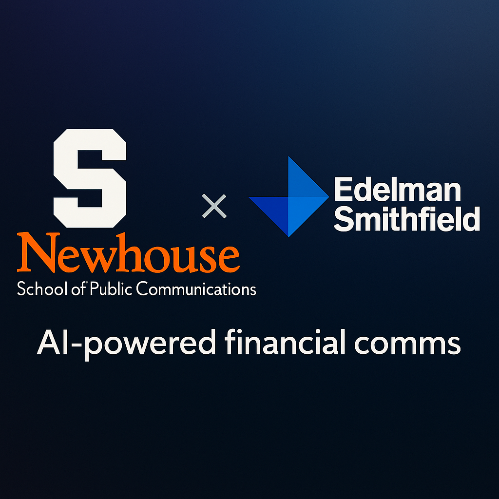 Collboration between SU Newhouse and Edelman Smithfield